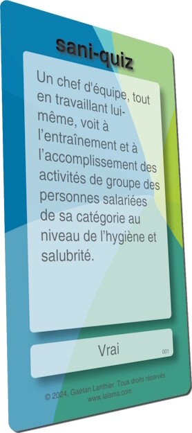 Jeu questionnaire éducatif Sani-Quiz